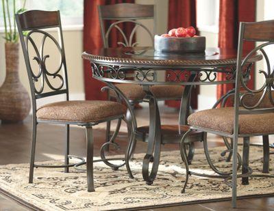 Glambrey - Brown - Round Dining Room Table