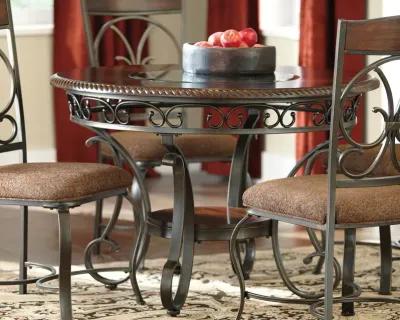 Glambrey - Brown - Round Dining Room Table