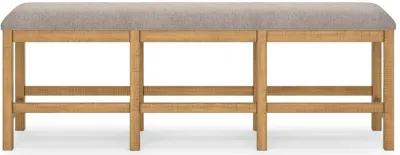 Havonplane - Brown - XL Counter Height Upholstered Dining Bench