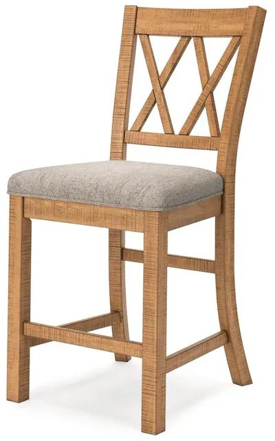 Havonplane - Brown - Upholstered Barstool (Set of 2)