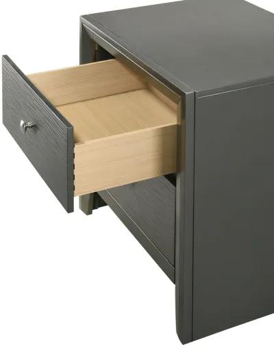 Denker - Nightstand - Gun Metal