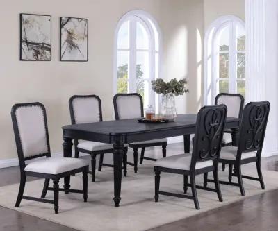 Kingsbury - Dining Table (18 Leaf) - Black