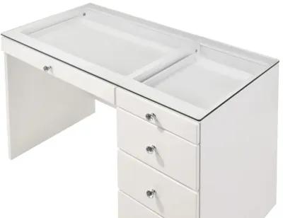 Morgan - Vanity Desk With Glass Top