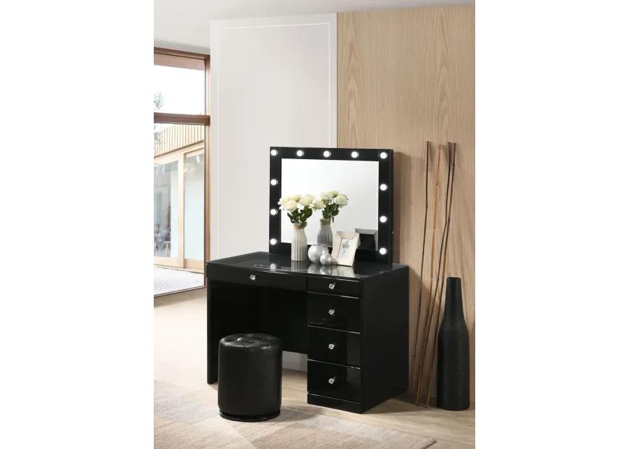 Morgan - Vanity Desk With Glass Top