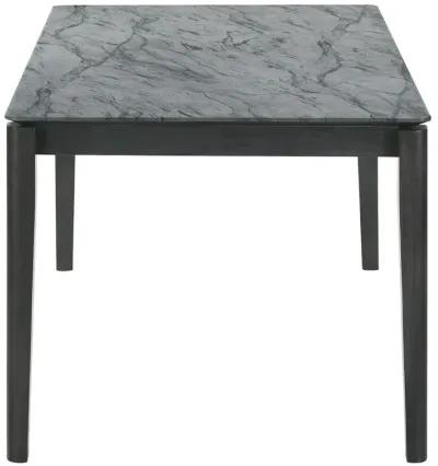 Stevie - Rectangular Faux Marble Top Dining Table