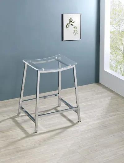 Jovani - Acrylic Backless Bar Stools (Set of 2)