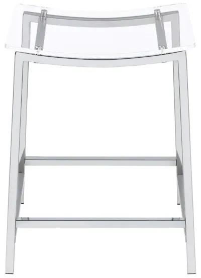 Jovani - Acrylic Backless Bar Stools (Set of 2)