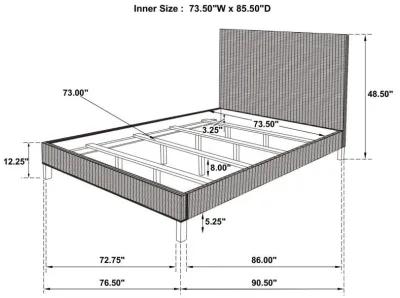 Zyla - Woven Rattan Panel Bed Kubu