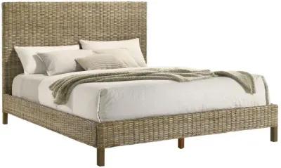 Zyla - Woven Rattan Panel Bed Kubu