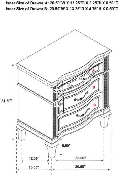 Evangeline - Storage Bedroom Set With LED Headboard