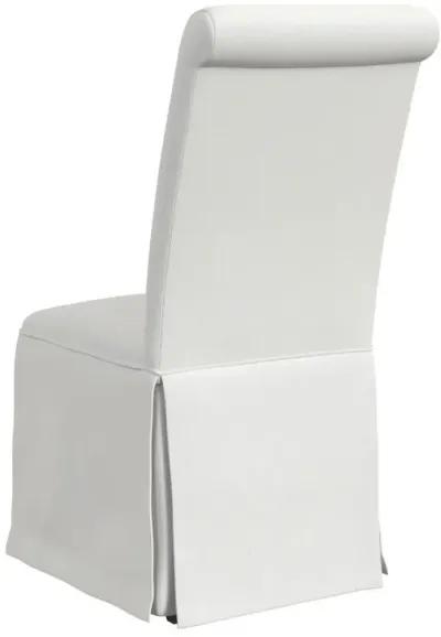 Shawna - Upholstered Skirted Dining Chair (Set of 2) - White