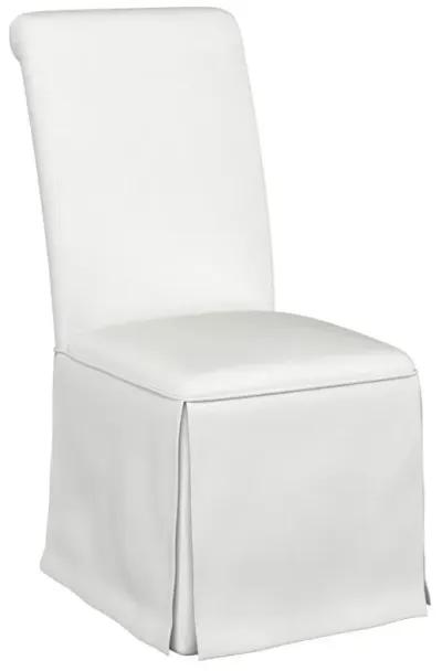 Shawna - Upholstered Skirted Dining Chair (Set of 2) - White