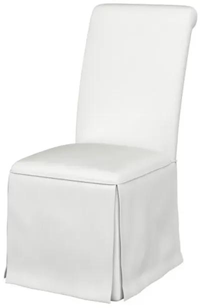 Shawna - Upholstered Skirted Dining Chair (Set of 2) - White