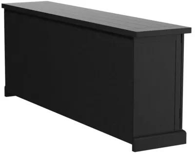 Florence - 4 Door Dining Sideboard Buffet - Distressed Black