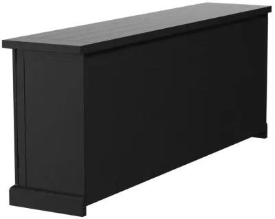 Florence - 4 Door Dining Sideboard Buffet - Distressed Black