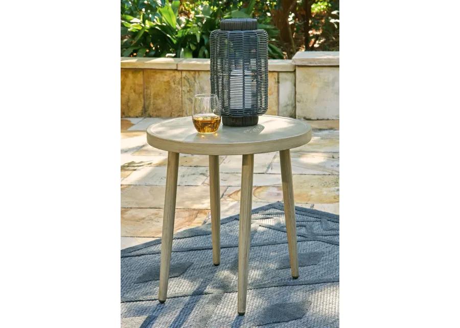 Swiss Valley - Beige - Outdoor Coffee Table With 2 End Tables