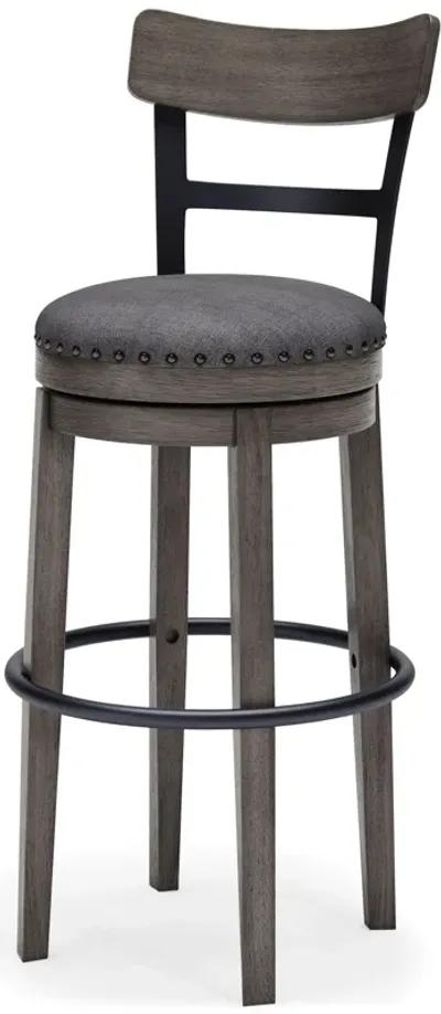 Caitbrook - Gray - Tall Uph Swivel Barstool