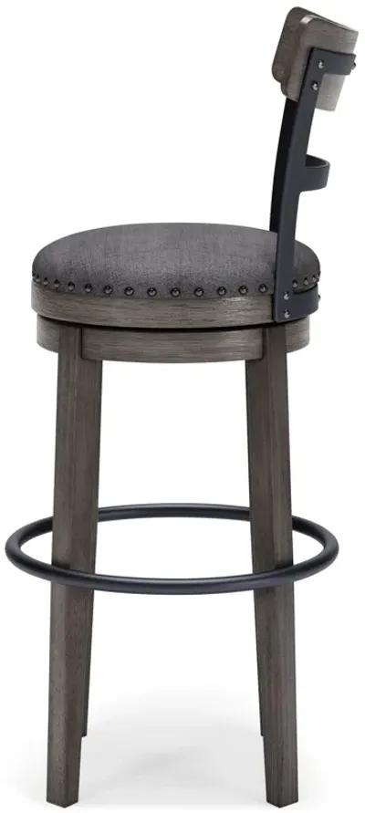 Caitbrook - Gray - Tall Uph Swivel Barstool