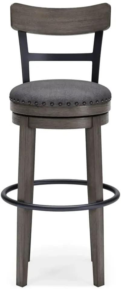 Caitbrook - Gray - Tall Uph Swivel Barstool