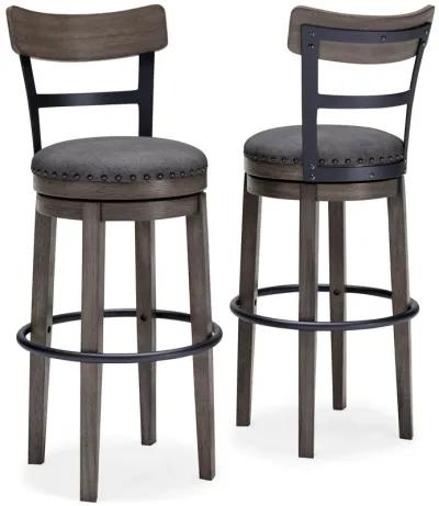 Caitbrook - Gray - Tall Uph Swivel Barstool