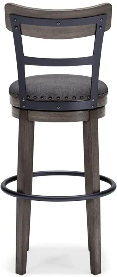 Caitbrook - Gray - Tall Uph Swivel Barstool