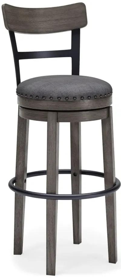 Caitbrook - Gray - Tall Uph Swivel Barstool