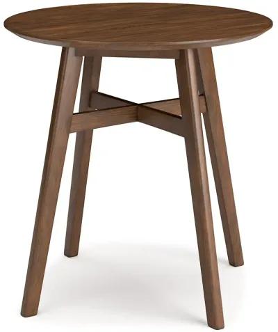 Lyncott - Brown - Round Dining Room Counter Table