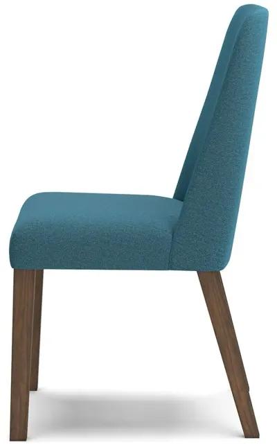 Lyncott - Blue / Brown - Dining Uph Side Chair (Set of 2)