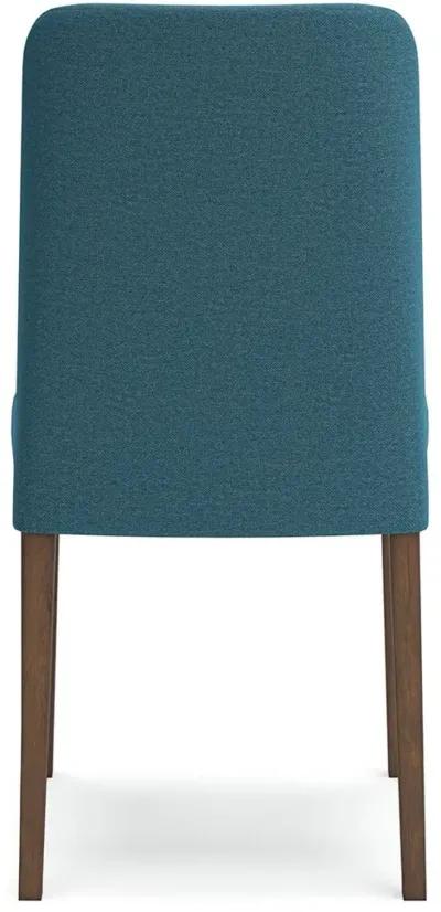 Lyncott - Blue / Brown - Dining Uph Side Chair (Set of 2)