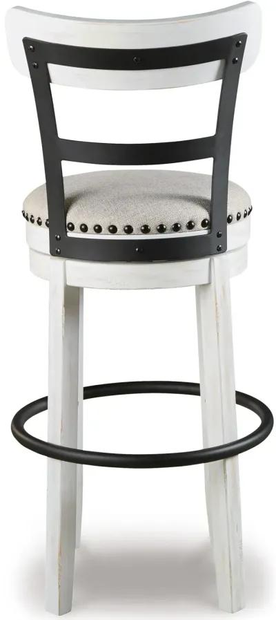 Valebeck -  Tall Upholstered Swivel Barstool