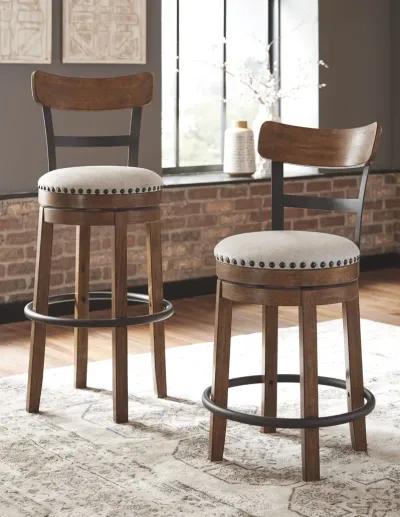 Valebeck -  Tall Upholstered Swivel Barstool