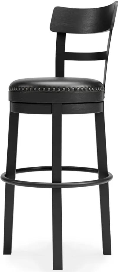 Valebeck -  Tall Upholstered Swivel Barstool