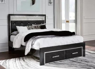 Kaydell - Upholstered Panel Storage Platform Bed