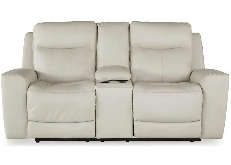 Mindanao - Power Reclining Loveseat With Console /Adj Hdrst