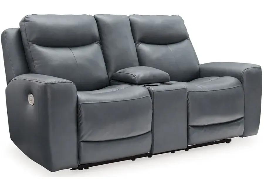 Mindanao - Power Reclining Loveseat With Console /Adj Hdrst