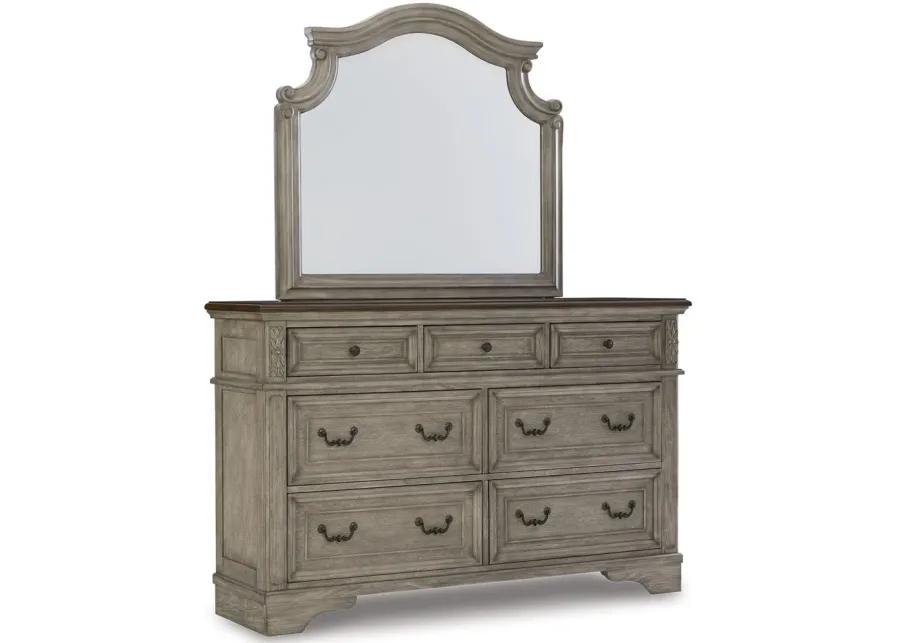 Lodenbay - Antique Gray - Dresser, Mirror