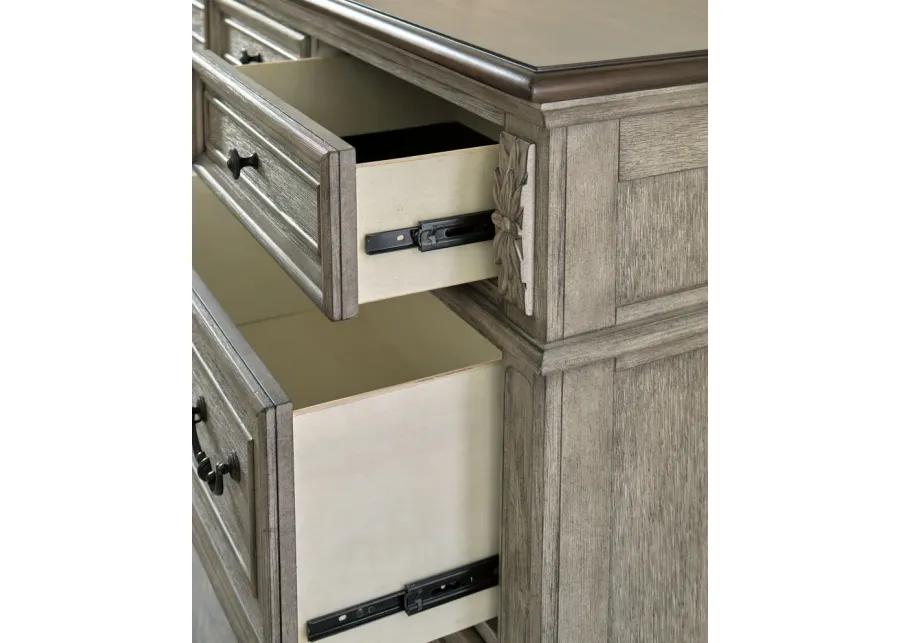 Lodenbay - Antique Gray - Dresser, Mirror