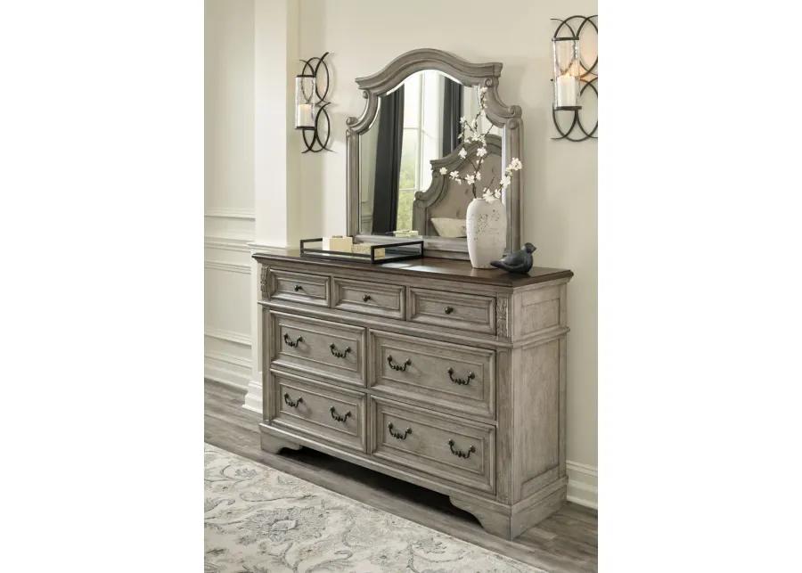 Lodenbay - Antique Gray - Dresser, Mirror