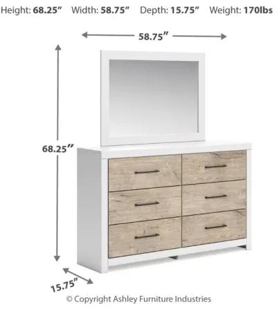 Charbitt - Two-tone - Dresser And Mirror