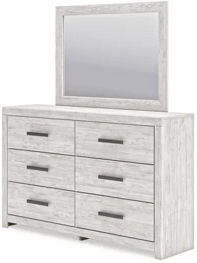 Cayboni - Whitewash - Dresser And Mirror