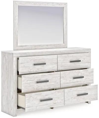 Cayboni - Whitewash - Dresser And Mirror