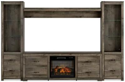 Trinell - 4-Piece Entertainment Center With TV Stand And Fireplace Insert