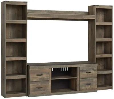 Trinell - 4-Piece Entertainment Center With 60" TV Stand