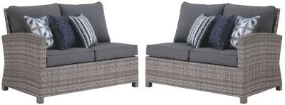 Salem - Gray - Raf / Laf Loveseat W/Cush (Set of 2)