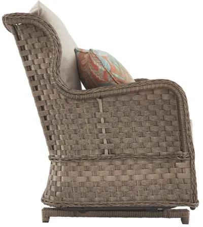 Clear Ridge - Light Brown - Loveseat Glider W/Cushion