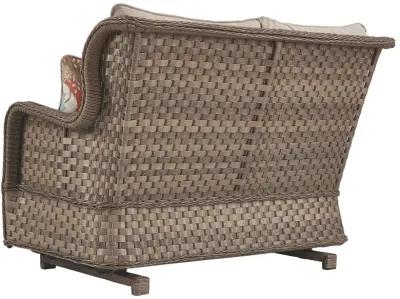 Clear Ridge - Light Brown - Loveseat Glider W/Cushion