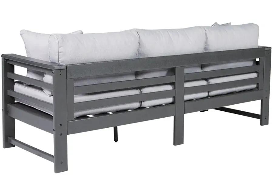 Amora - Charcoal Gray - Sofa With Cushion