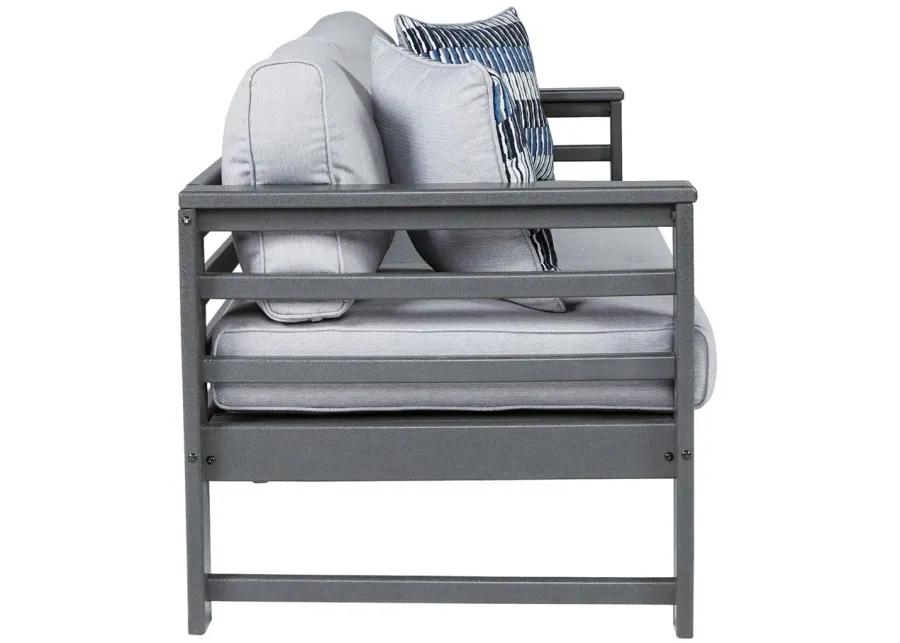 Amora - Charcoal Gray - Sofa With Cushion