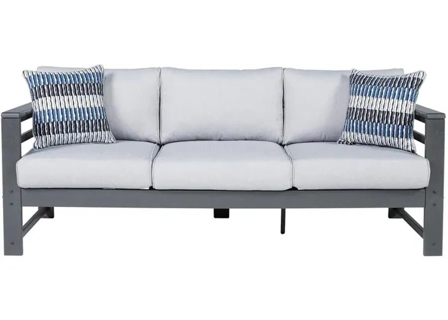 Amora - Charcoal Gray - Sofa With Cushion