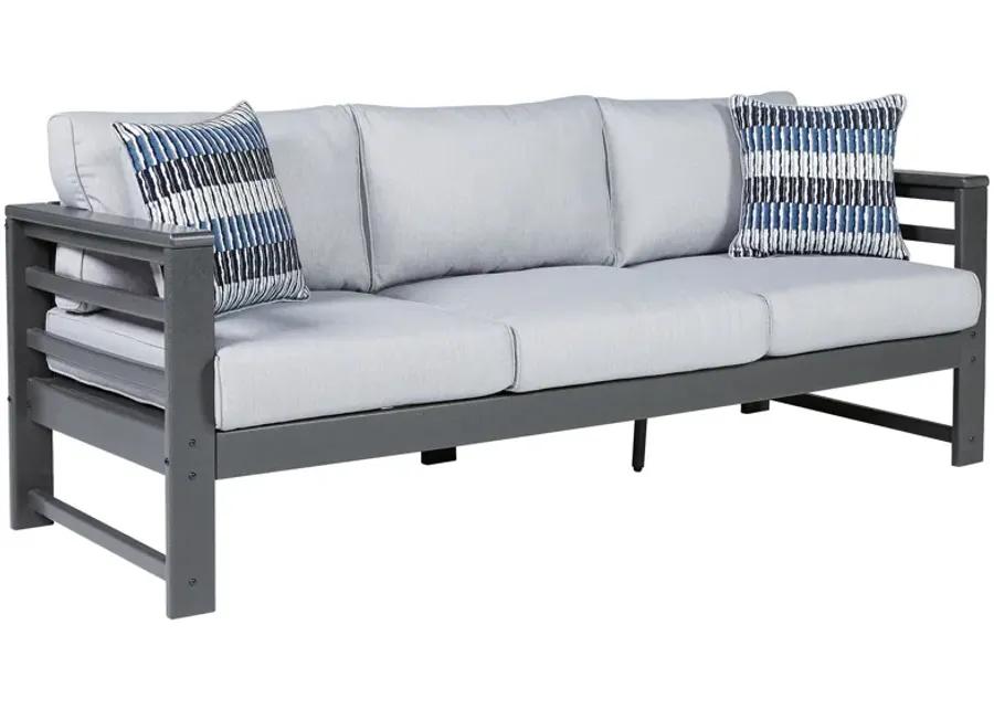 Amora - Charcoal Gray - Sofa With Cushion